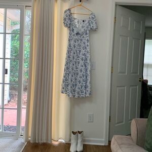 SHEIN dress that has floral patterns and is really cute
